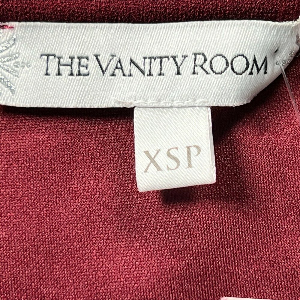 New The Vanity Room Pullover Shirt Dress Women's XSP Port Wine Bell Slee… - Picture 4 of 8